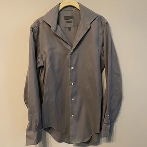 Mens Calvin Klein Slim Fit Button Up Dress Shirt, Size 14.5 32/33